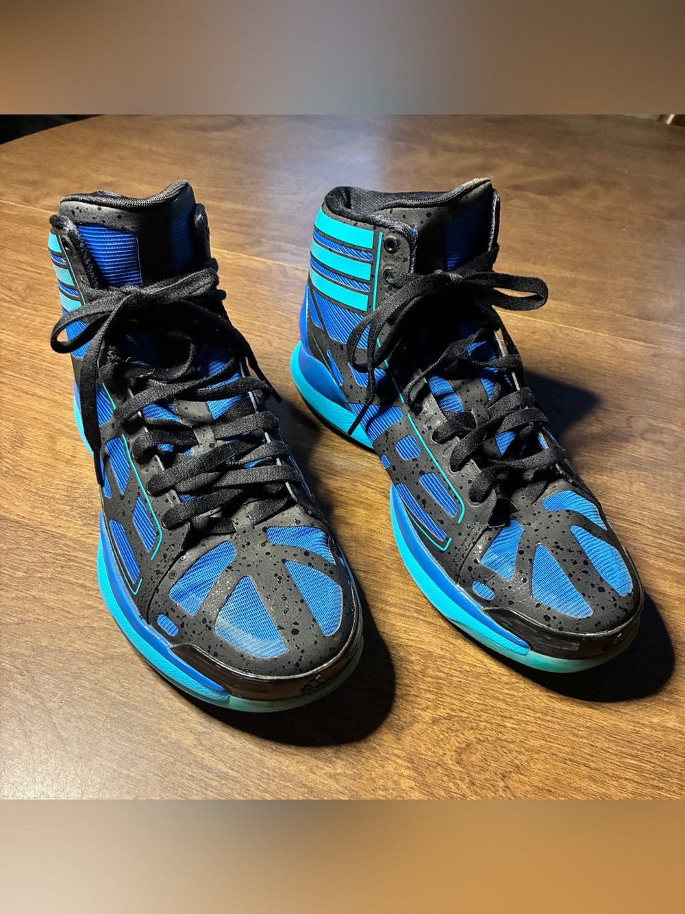 Adidas Adizero Crazy Light Blue Black Men Size 10.5